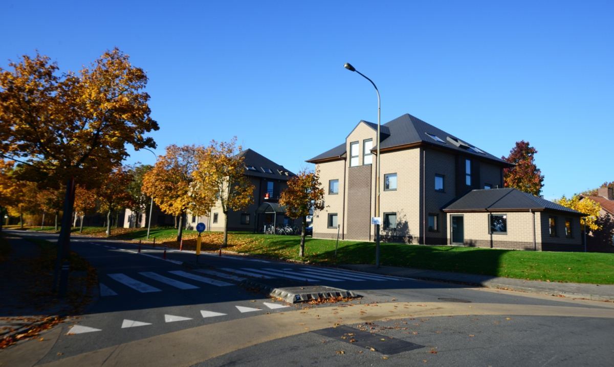 De vier gebouwen aan de Tarwelaan